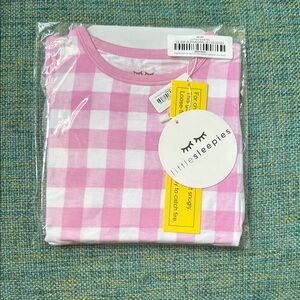 Little Sleepies Pink Gingham Short Sleeve set size 18-24 months